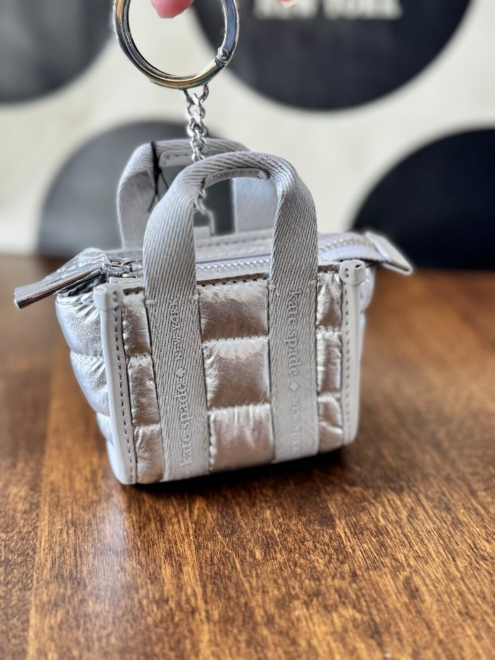 Kate Spade Kip Puffy Micro Bag Charm Key Fob Keychain - NWT